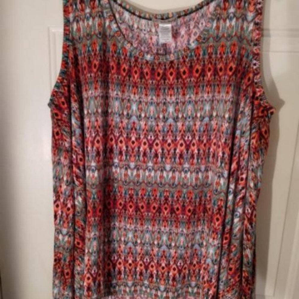 Plus Size Zig Zag Tank Top Size 3x